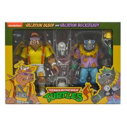 Blister 2 figuras Vacation Bebop &#38; Rocksteady Teenage Mutant Ninja Tortugas Ninja 18cm