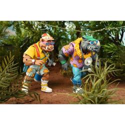 Blister 2 figuras Vacation Bebop &#38; Rocksteady Teenage Mutant Ninja Tortugas Ninja 18cm