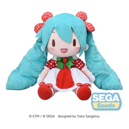 Character Vocal Series 01: Hatsune Miku Peluche Fuwa Petit Hatsune Miku x Love and Berry Dress Up and Dance! Lovely Strawberry..