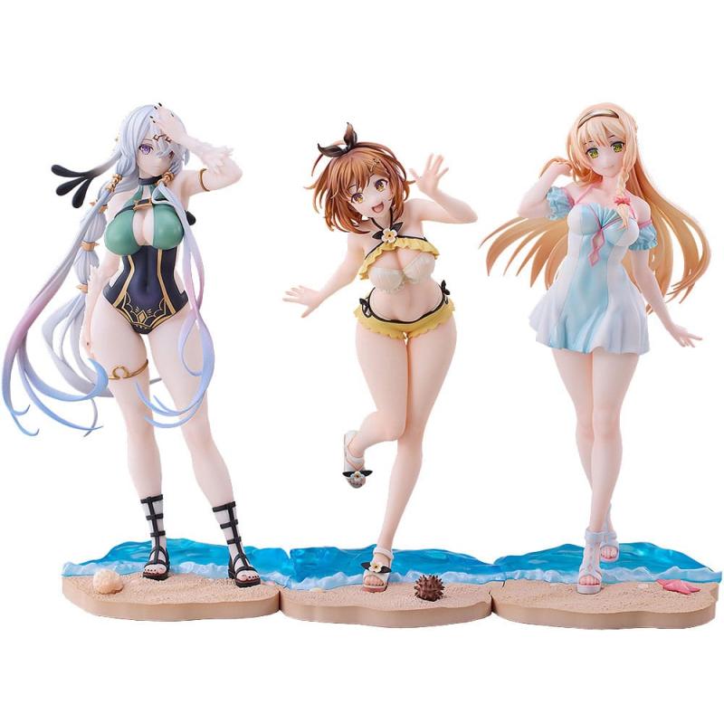 Atelier Ryza: Ever Darkness & the Secret Hideout PAck de 3 Estatuas PVC 1/7 Ryza, Klaudia, Lila: Swimsuit Ver