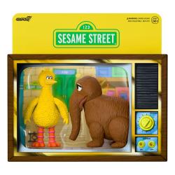 Sesame Street Pack de 2 Figuras ReAction Big Bird and Mr. Snuffleupagus 10 cm