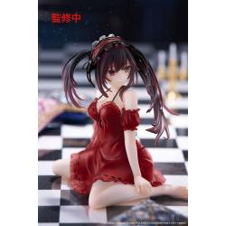 Date A Live V Estatua PVC Desktop Cute Figure Kurumi Tokisaki Nightwear Ver. Renewal 13 cm
