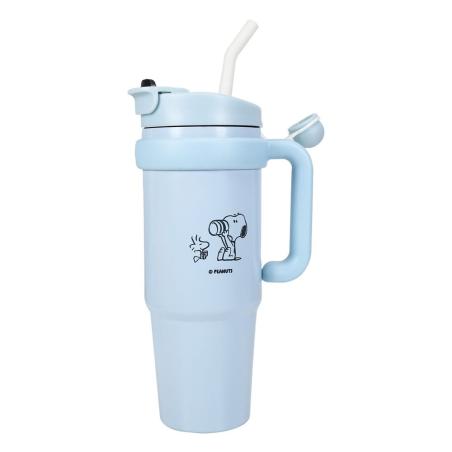 Peanuts Taza termo con paja Snoopy 887 ml