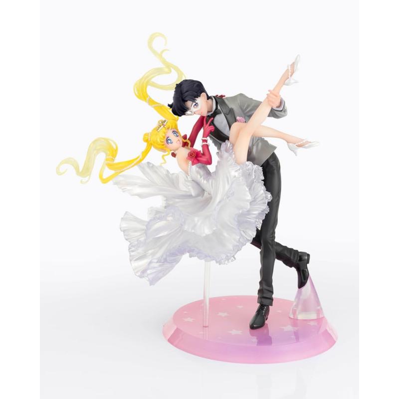 Sailor Moon Estatua PVC FiguartsZERO Chouette Usagi & Tuxedo Mask Moonlight Glow Edition 24 cm