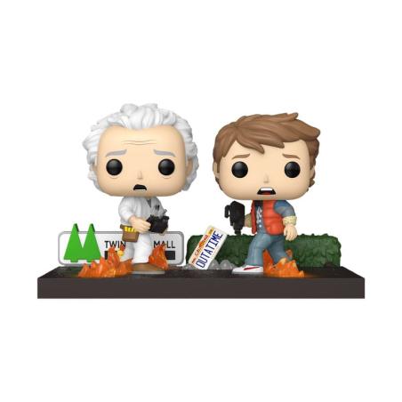 Regreso al Futuro POP Moments Vinyl Figuras Doc&Marty 9 cm