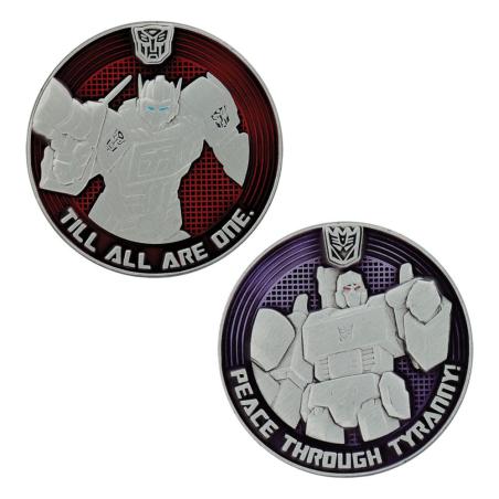 Transformers Generation 1 Moneda G1 Autobots vs Decepticons Limited Edition 4 cm