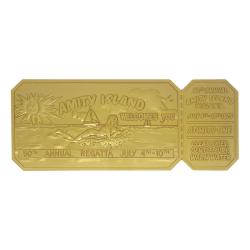 Jaws Réplica 1/1 50th Anniversary Regatta Ticket 24k Gold Plated