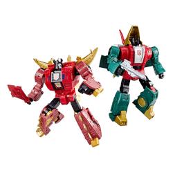 Transformers Age of the Primes Leader Class Pack de 2 Figuras G2 Universe Dinobots Snarl & Slug 19 cm