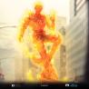 Fantastic Four Estatua 1/10 Art Scale Human Torch 30 cm