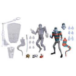 Teenage Mutant Ninja Turtles: Saturday Morning Adventures 2-Pack Figuras Creepy Eddie & Shibano-Sama 17 cm