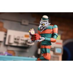 Teenage Mutant Ninja Turtles: Saturday Morning Adventures 2-Pack Figuras Creepy Eddie & Shibano-Sama 17 cm