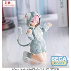 Re:Zero Starting Life in Another World Estatua PVC Yumemirize Ram Mofumofu Pack 11 cm