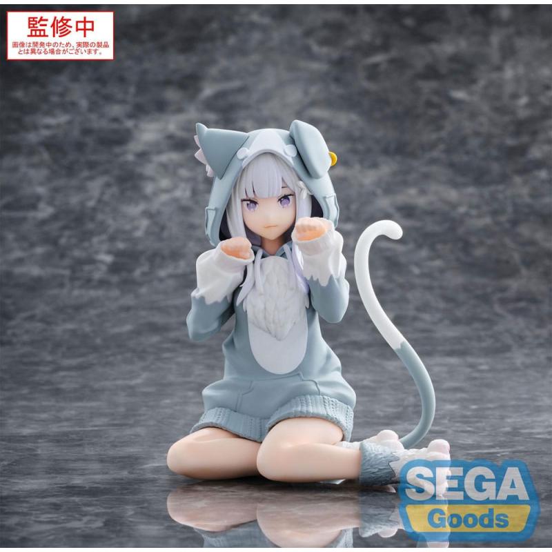 Re:Zero Starting Life in Another World Estatua PVC Yumemirize Emilia Mofumofu Pack 11 cm