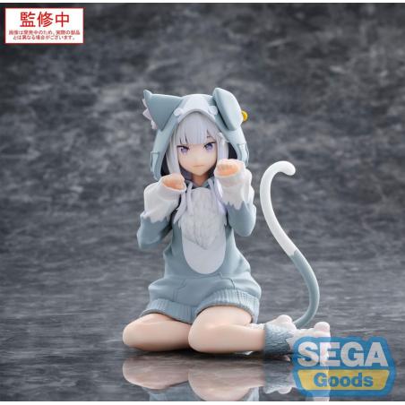 Re:Zero Starting Life in Another World Estatua PVC Yumemirize Emilia Mofumofu Pack 11 cm