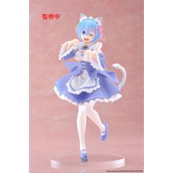 Re:Zero Starting Life in Another World Coreful Estatua PVC Rem Cat Maid Ver. Renewal 18 cm