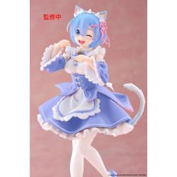 Re:Zero Starting Life in Another World Coreful Estatua PVC Rem Cat Maid Ver. Renewal 18 cm