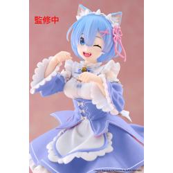 Re:Zero Starting Life in Another World Coreful Estatua PVC Rem Cat Maid Ver. Renewal 18 cm