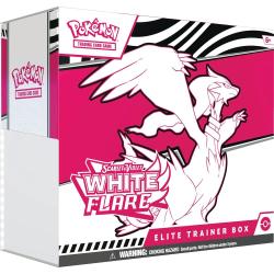 Estuche Entrenador juego cartas coleccionables White Flare Elite Trainer Box Pokemon ingles