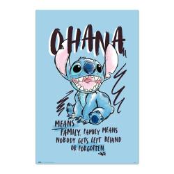 Poster Ohana Stitch Disney