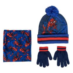 Conjunto gorro guantes braga cuello Spiderman Marvel
