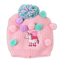 Conjunto gorro guantes braga cuello Peppa Pig