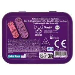 HELLO KITTY KUROMI CAJA METÁLICA TIRITAS