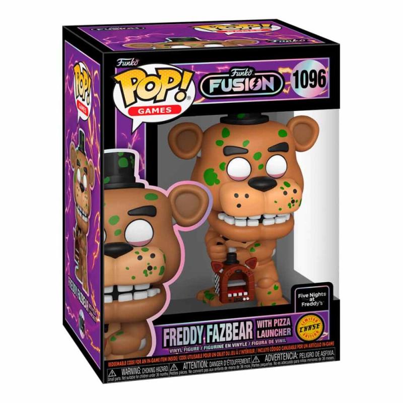 Figura POP Funko Fusion Five Nights at Freddys Freddy Fazbear with Pizza Launcher Chase