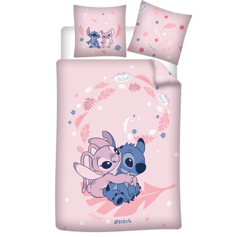 Funda nordica Angel &#38; Stitch Disney cama 90cm policotton