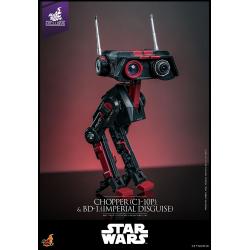 Star Wars Figura Set 1/6 Chopper (C1-10P&trade;) & BD-1&trade; (Imperial Disguise) 18 cm & 8 cm