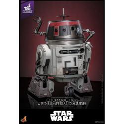 Star Wars Figura Set 1/6 Chopper (C1-10P&trade;) & BD-1&trade; (Imperial Disguise) 18 cm & 8 cm