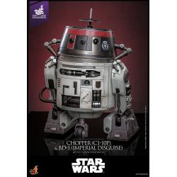 Star Wars Figura Set 1/6 Chopper (C1-10P&trade;) & BD-1&trade; (Imperial Disguise) 18 cm & 8 cm