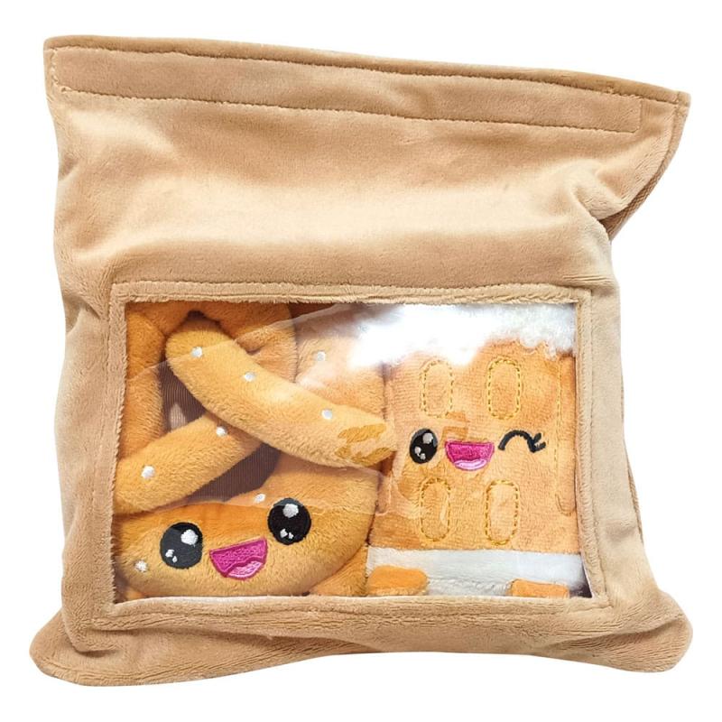 Pakc de 2 peluches Yummis Together Pretzel & Beer in Take Away Bag 21 cm