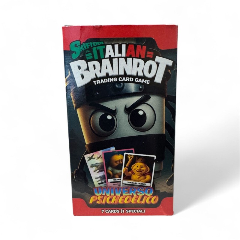 Caja 24 sobres Cartas coleccionables Universo Psichedelico Skifidol Italian Brainrot Italiano surtido