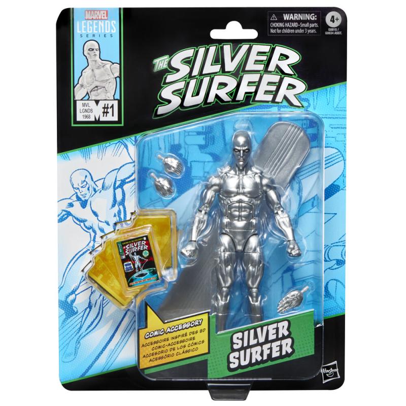 Figura Estela Plateada The Silver Surfer Marvel Legends Series 15cm