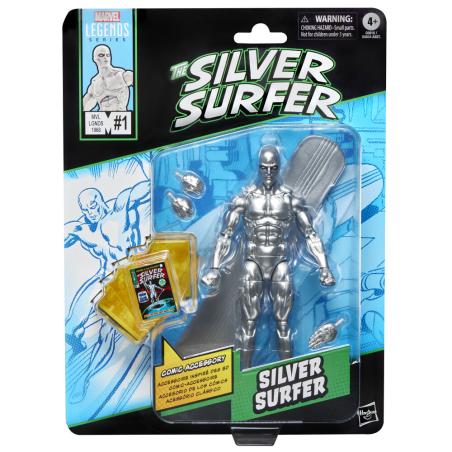 Figura Estela Plateada The Silver Surfer Marvel Legends Series 15cm
