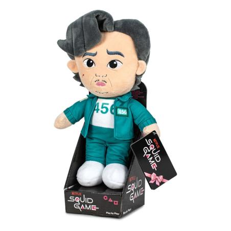 El juego del calamar Peluche Gi-Hun en una caja de cartón 28 cm