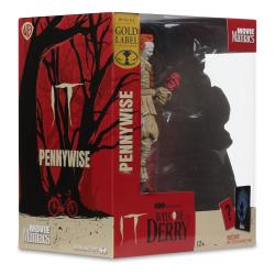 Welcome to Derry Estatua PVC Movie Maniacs Pennywise (Flashback) (Gold Label) 16 cm