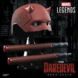 Replica Mascara + Baston de combate Born Again Daredevil Marvel Legends Series