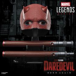 Replica Mascara + Baston de combate Born Again Daredevil Marvel Legends Series