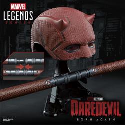 Replica Mascara + Baston de combate Born Again Daredevil Marvel Legends Series
