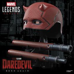 Replica Mascara + Baston de combate Born Again Daredevil Marvel Legends Series