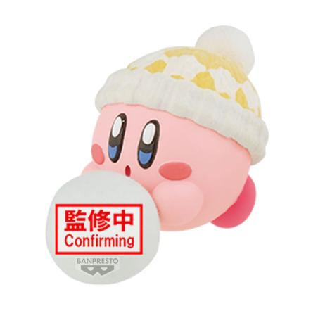 Figura Kirby Play in the Snow Fluffy Puffy Mine Kirby 4cm