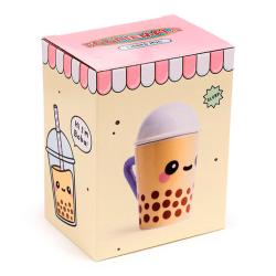 Taza con tapa te con Burbujas Foodiemals Boba 300ml