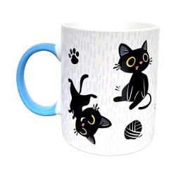 Taza Suerte en el Club del Gato Negro Pusheen