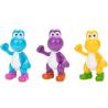 Blister 3 figuras Yoshi Super Mario Bros 10cm