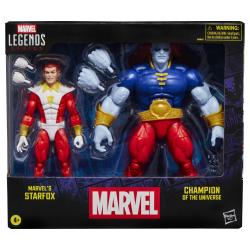 Blister 2 figuras Starfox & Champion of the Universe Marvel Legends Series 15cm