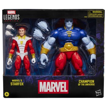 Blister 2 figuras Starfox & Champion of the Universe Marvel Legends Series 15cm