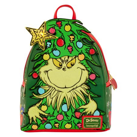 Mochila Dr. Seuss Holiday El Grinch Loungefly 26cm