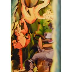 Disney Maqueta Book Nook Tiny Adventures El libro de la selva 23 cm