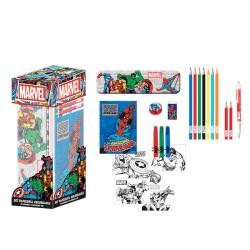 Set papeleria coloreable Marvel